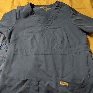 Lot of royal blue scrubs